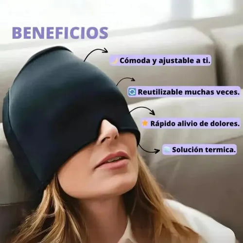 Gorro de Gel para Alivio de Migrañas / Dolor de cabeza