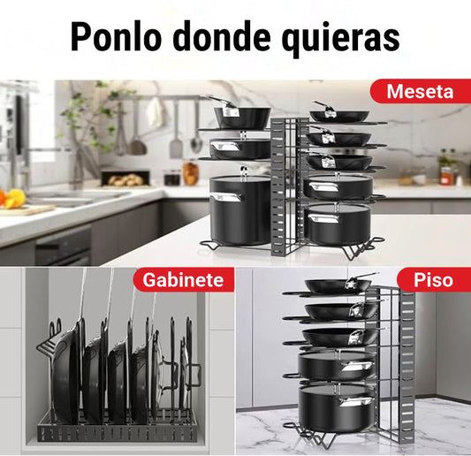 Organizador de Ollas y Tapas