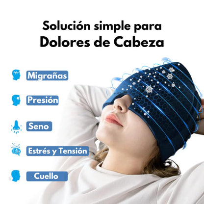 Gorro de Gel para Alivio de Migrañas / Dolor de cabeza