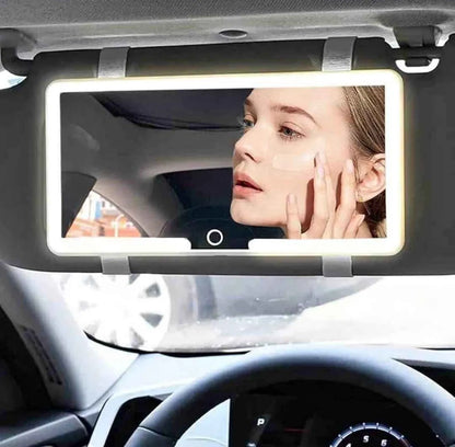 Espejo de Maquillaje LED para Auto