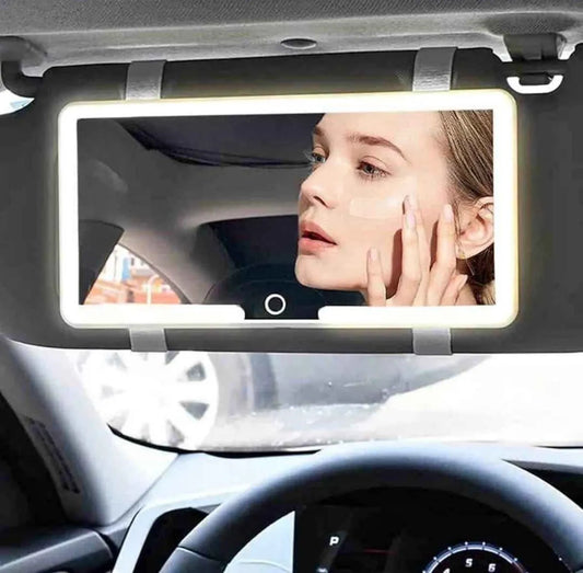 Espejo de Maquillaje LED para Auto