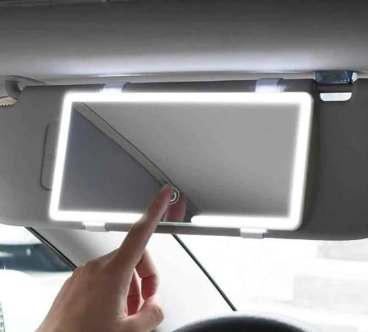 Espejo de Maquillaje LED para Auto