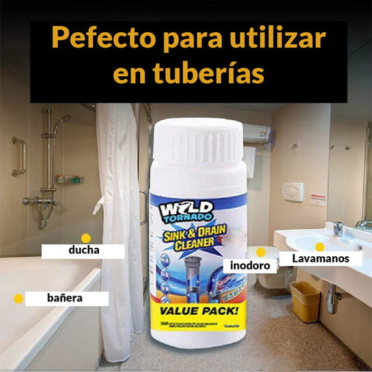 Polvo destapa tuberías sin Olor