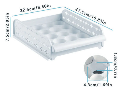 Organizador de Huevos - 2 Niveles